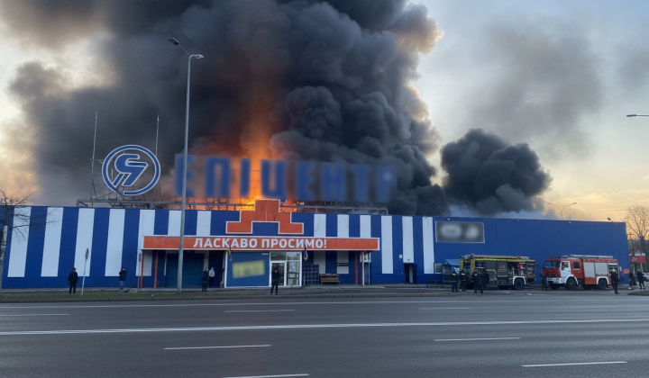 Russian troops attack shopping center in Pryluky