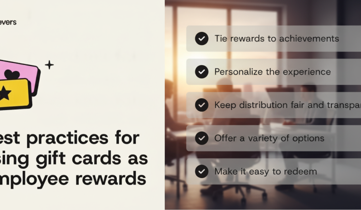 Gift cards for employees in companies
