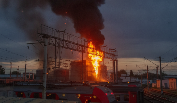 Ukrainian forces attacked Russian infrastructure