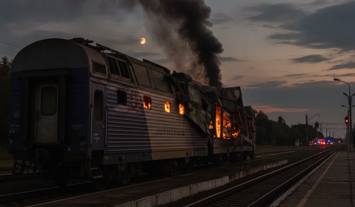 Departure of the Kyiv-Nikolaev passenger train