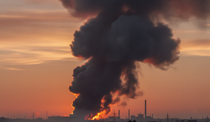 Refinery processing suspension at the oil refinery