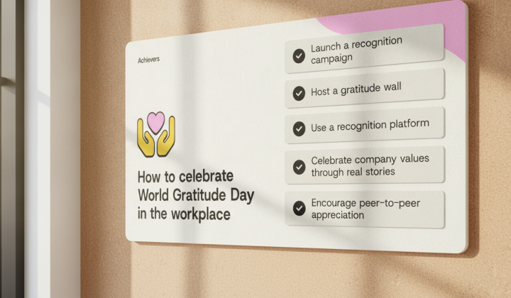 Recognition and gratitude are important for employees
