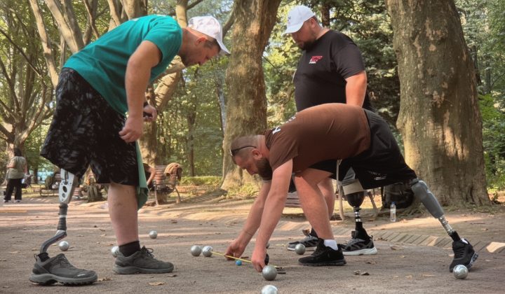 Veteran petanque league championship in Lviv