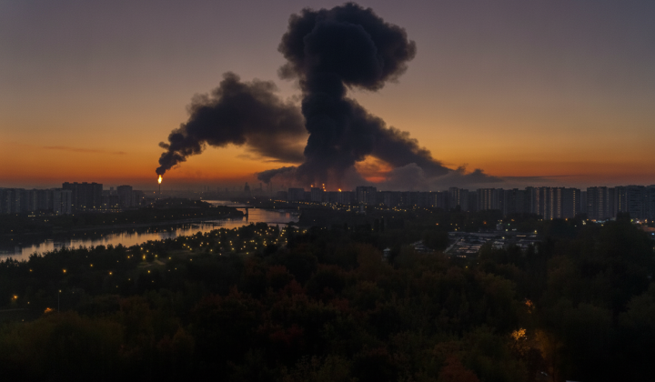 Night strike on Moscow's oil refinery