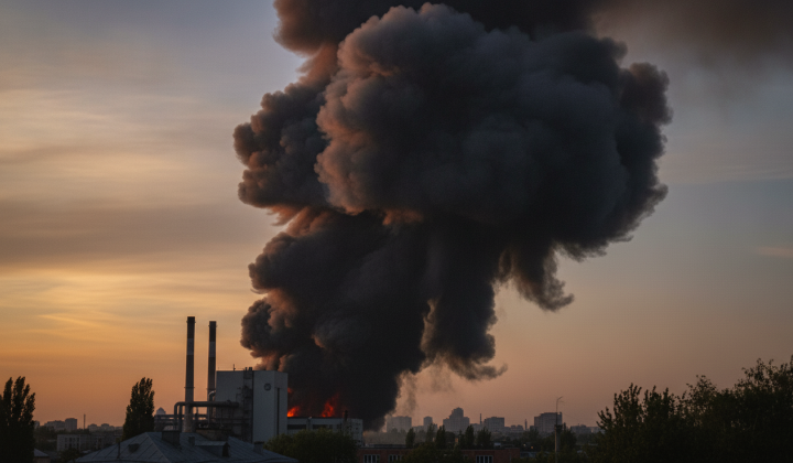 Alt text: Russia shelling foreign-invested enterprise