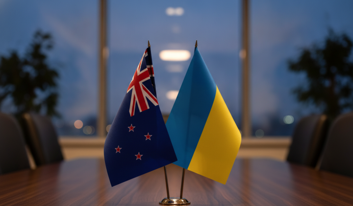Zelensky and Australian Prime Minister signing agreement