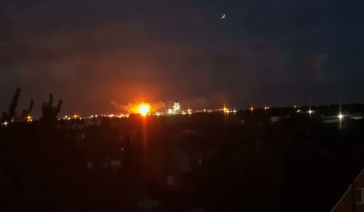 Fire at Il'sky Oil Refinery in Krasnodar Krai