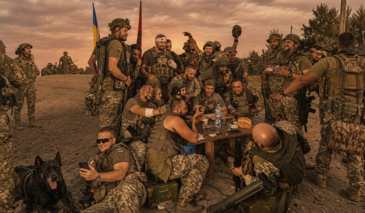 Зображення сучасних воїнів на підручнику для 8 класу