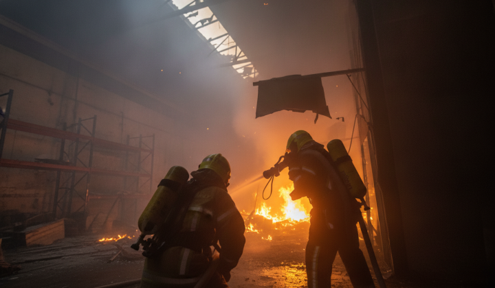 Fire at school in Kiev