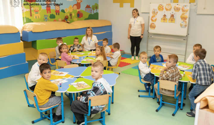 First underground kindergarten in Zaporizhia
