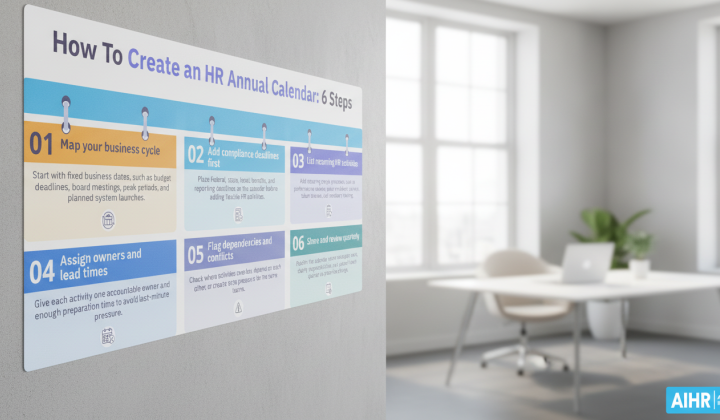 HR calendar for 2027: free Excel template for planning key HR activities