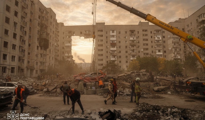 Наслідки російської атаки на Кременчук