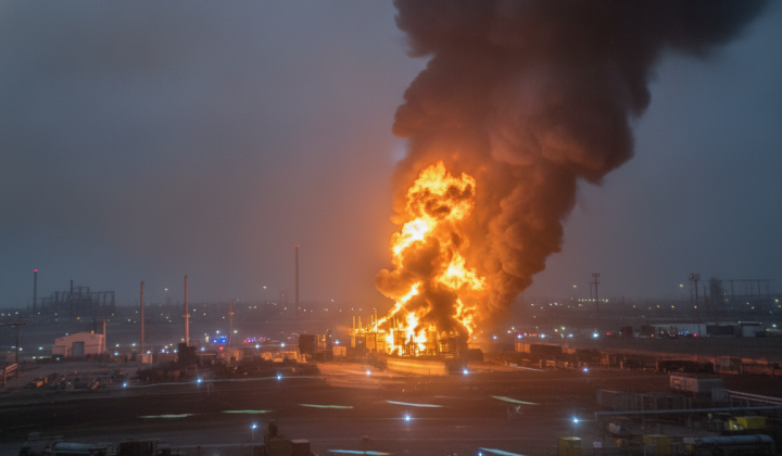 Explosions at oil terminal in Rostov-on-Don