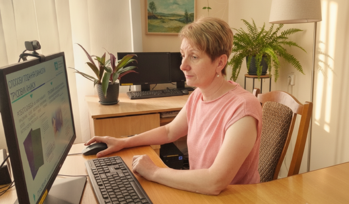 Image of people studying documents