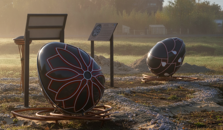 Cultural and Artistic Hub 'VTSILILO' Unveiled in Krasnokutsk Featuring Slobozhansky Easter Egg Motifs