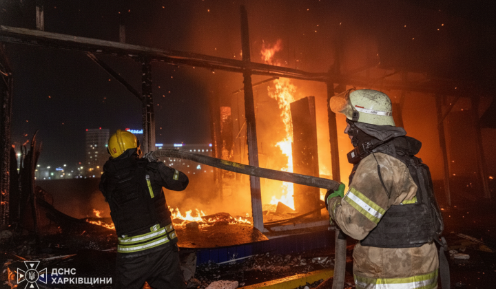 Russian Drone Strikes Hit Kharkiv and Vinnytsia, Causing Injuries, Fires, and Damage to Civilian Sites