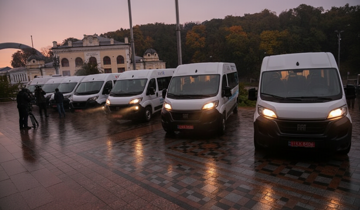 Специальные автомобили для районов, пострадавших от войны