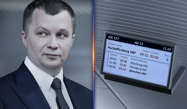 Німецька залізниця: Милованов застряг у поїзді