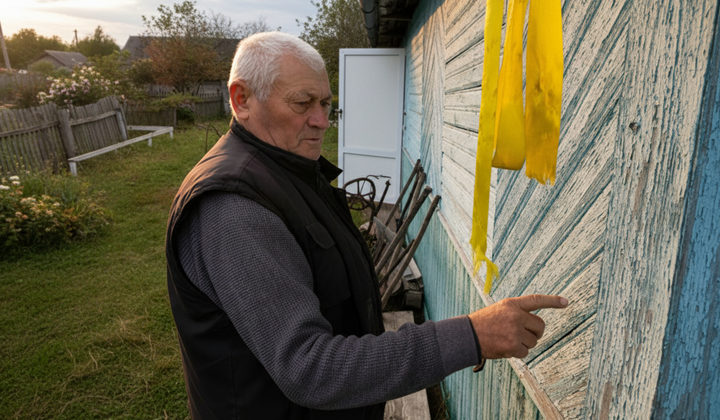 Житель волинського села збудував дім із дров та глини