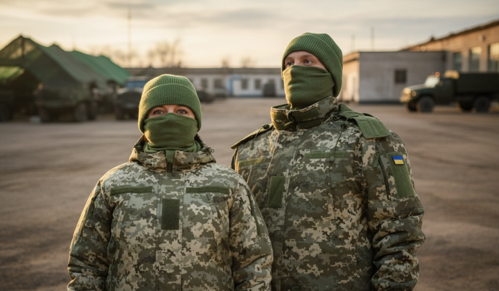 Військовий танк на засніженому полі
