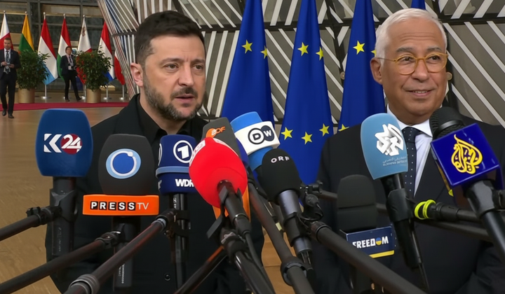 Zelensky at the summit in Brussels
