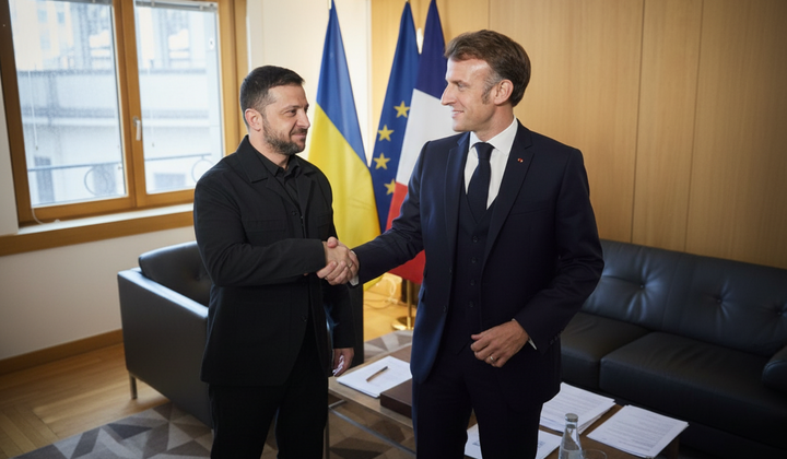 Зеленський і Макрон перед зустріччю у Лондоні