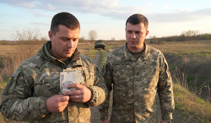 Військове пенсійне посвідчення з українським прапором