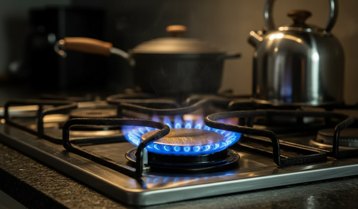 Газовые резервуары во время обстрела
