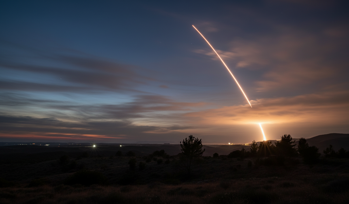 Испытание ракеты Minuteman в США