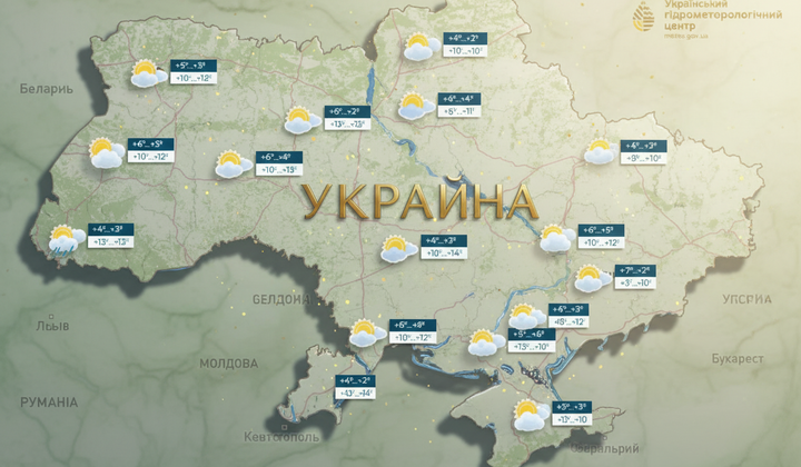 Туман та дощі через атмосферний фронт