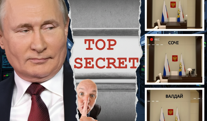 Putin hid in secret offices