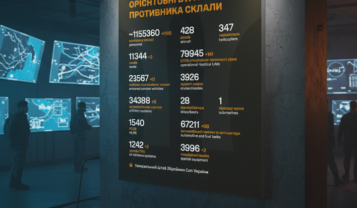 Потери армии РФ превысили 1,1 млн человек: новые данные Генштаба