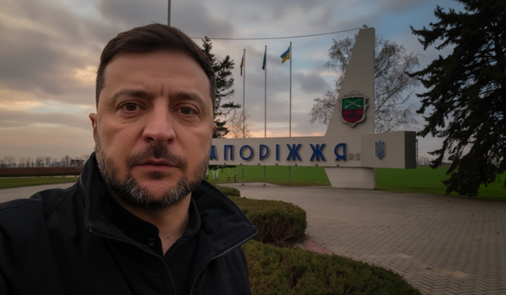 Зеленський на фронті в Запорізькій області