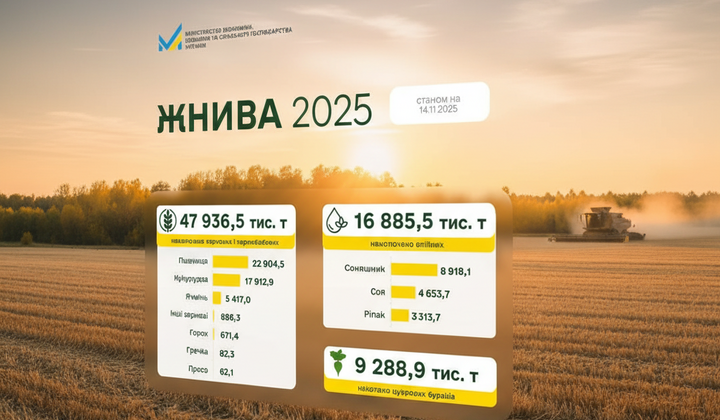 Украина собрала уже 48 миллионов тонн зерна: лидеры среди областей