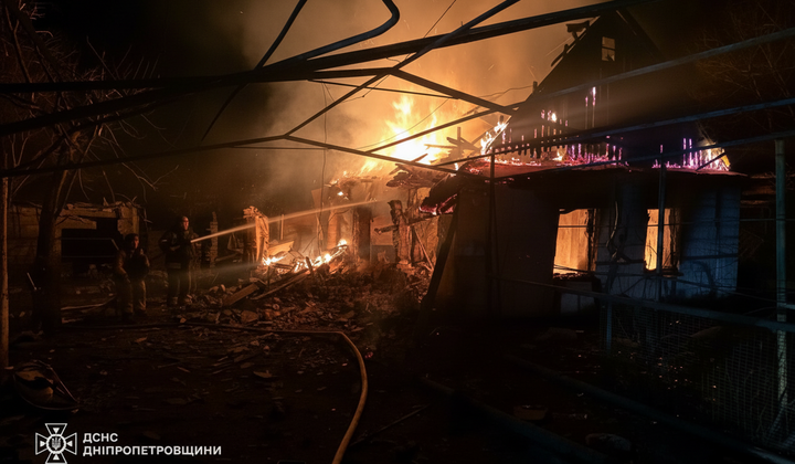 Разрушения во время российских атак на Днепропетровщину