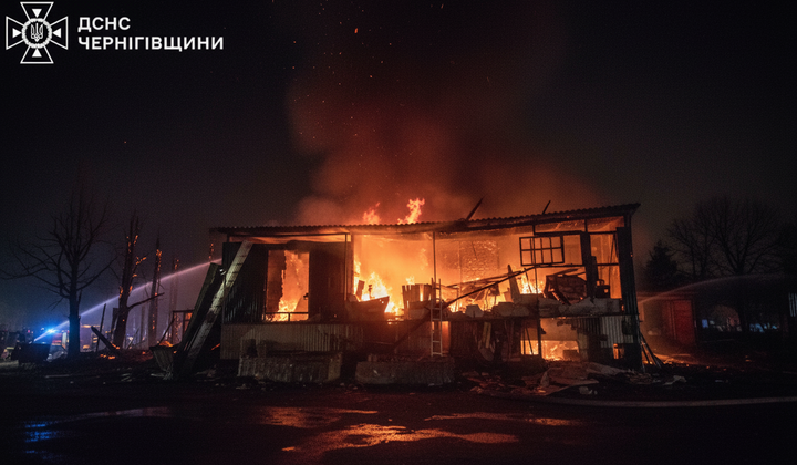 Російські дрони-камікадзе атакували Чернігівщину: пожежі
