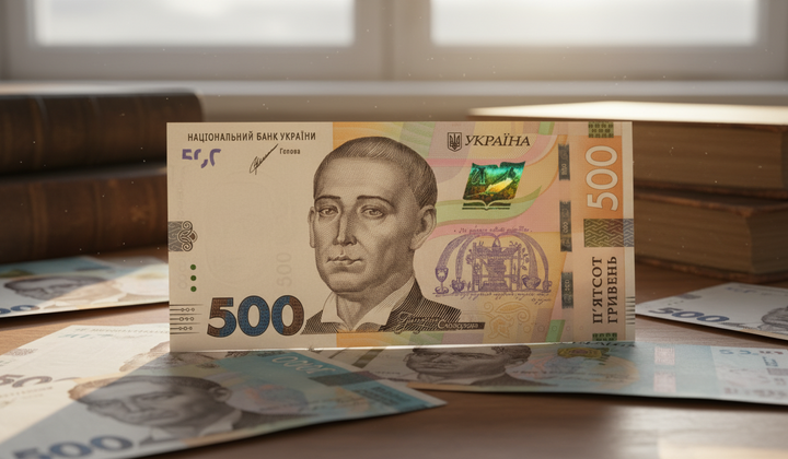 Ukrainian cash of five thousand
