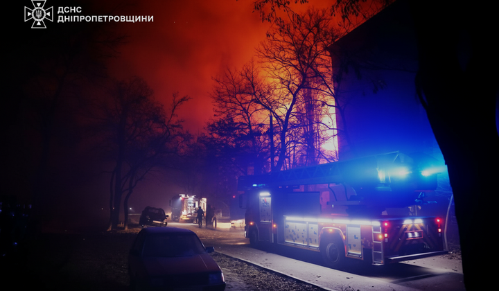 Ночная атака на Днепропетровщину: руины ночью