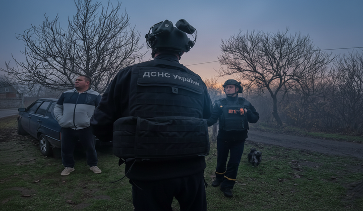 Evacuation of residents from Druzhkivka under shelling