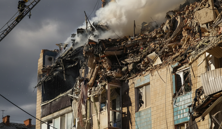 Фото рятувальних робіт після ракетного удару