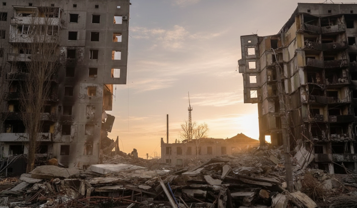 Уламки зруйнованих будівель як майбутній матеріал для відбудови України