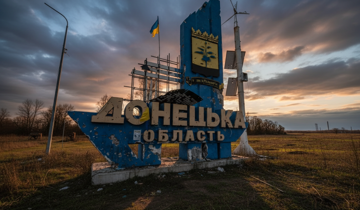Location in occupied Donetsk region