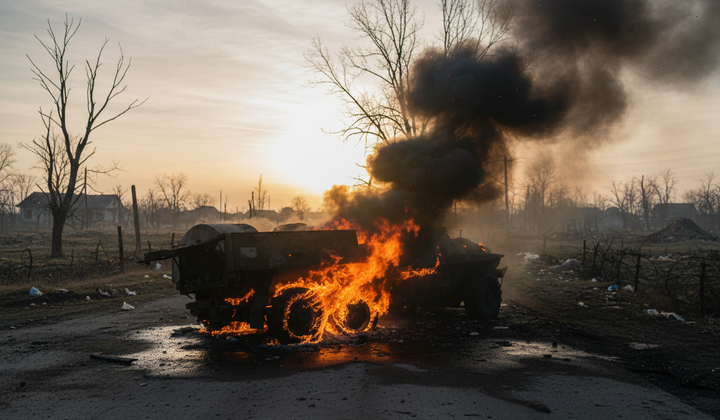 Фото врага, разрушенного на войне