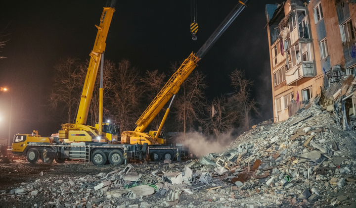 Наслідки ракетного удару в Тернополі