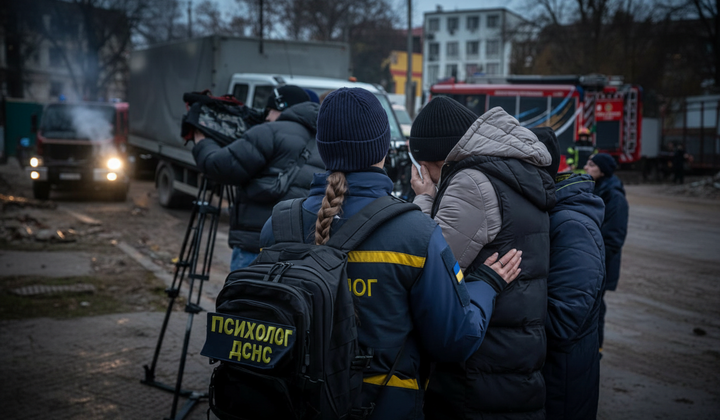 Rescue operations in Ternopil after the strike