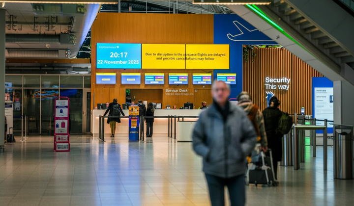Drones block the airport in the Netherlands