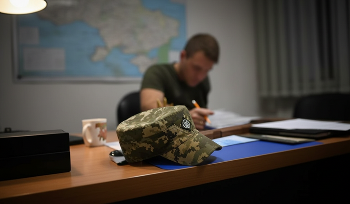 Військовий під час судування