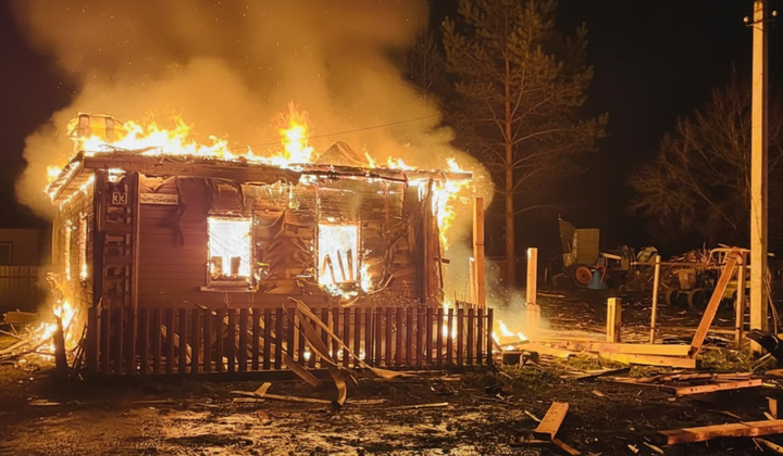 Последствия ночного обстрела пограничья