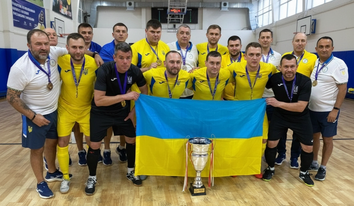 Ukrainian futsal players with visual impairments gold World Championship