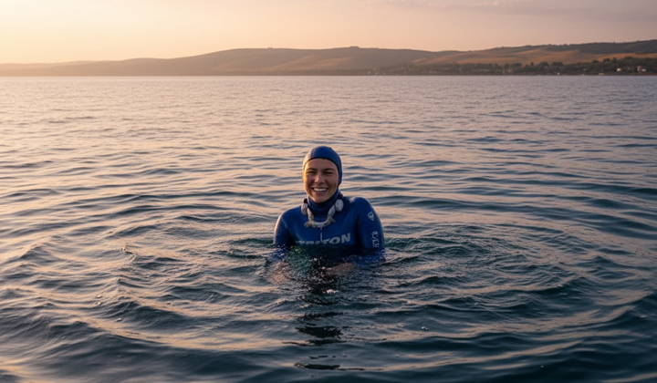 Kateryna Sadurska underwater record 86 meters